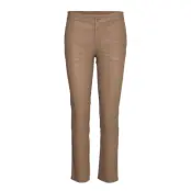 2Nd Leya Trousers Leather Leggings/Byxor Brun 2NDDAY