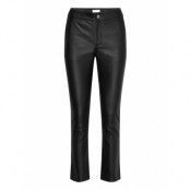2Nd Leya - Refined Stretch Leather Bottoms Trousers Leather Leggings-Byxor Black 2NDDAY