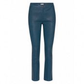 2Nd Leya - Stretch Leather Trousers Leather Leggings/Byxor Blå 2NDDAY