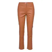 2Nd Leya - Stretch Leather Trousers Leather Leggings/Byxor Brun 2NDDAY