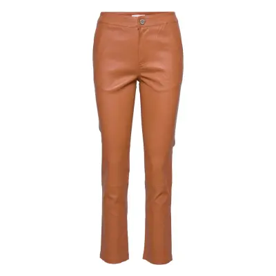 2Nd Leya - Stretch Leather Trousers Leather Leggings/Byxor Brun 2NDDAY