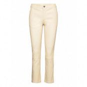 2Nd Leya - Stretch Leather Trousers Leather Leggings/Byxor Creme 2NDDAY