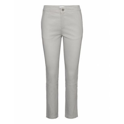 2Nd Leya - Stretch Leather Trousers Leather Leggings/Byxor Grå 2NDDAY