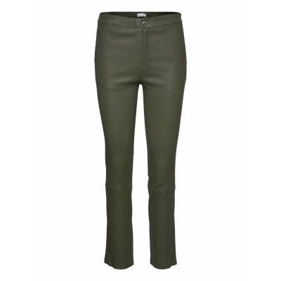 2Nd Leya - Stretch Leather Trousers Leather Leggings/Byxor Grön 2NDDAY