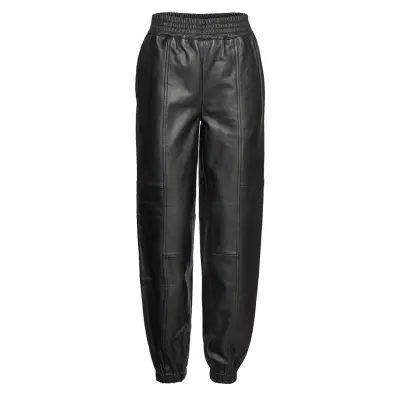 2Nd Patti - Refined Leather Trousers Leather Leggings/Byxor Svart 2NDDAY