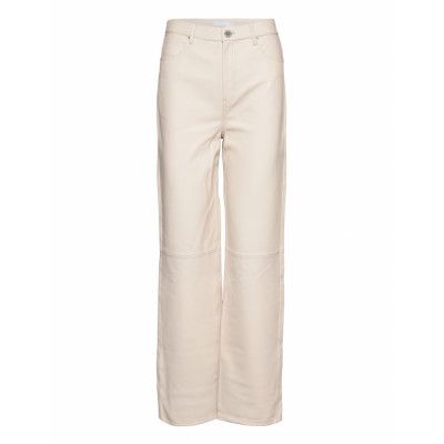 2Nd Raven - Leather Appeal Trousers Leather Leggings/Byxor Beige 2NDDAY