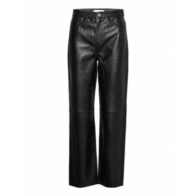 2Nd Raven - Leather Appeal Trousers Leather Leggings/Byxor Svart 2NDDAY
