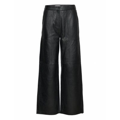 2Nd St - Dense Leather Trousers Leather Leggings/Byxor Svart 2NDDAY