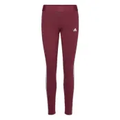 3 Stripes Leggings *Villkorat Erbjudande Leggings Vinröd Adidas Sportswear