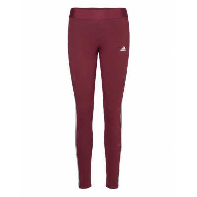 3 Stripes Leggings *Villkorat Erbjudande Leggings Vinröd Adidas Sportswear