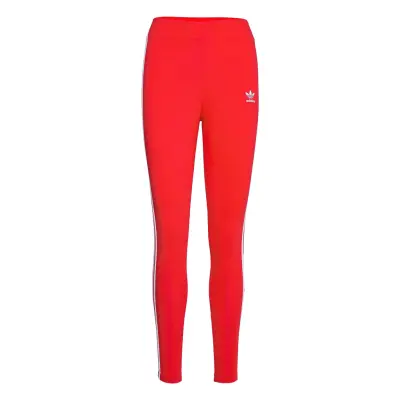 Adicolor Classics 3-Stripes High Waist Tights W Leggings Röd Adidas Originals