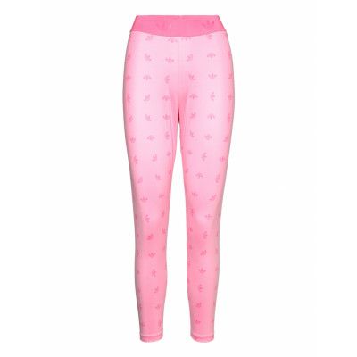 7/8 High Waist Allover Print Leggings Bottoms Running-training Tights Rosa Adidas Originals