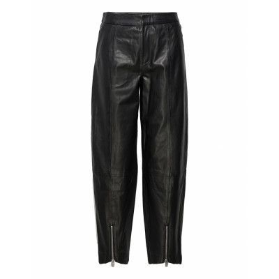 Abinagz Mw Pants Trousers Leather Leggings/Byxor Svart Gestuz