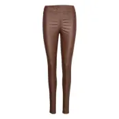 Ada Coated Jeggings *Villkorat Erbjudande Leggings Brun Kaffe