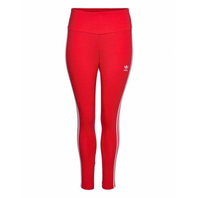 Adicolor Classics 3-Stripes Leggings Leggings Röd Adidas Originals