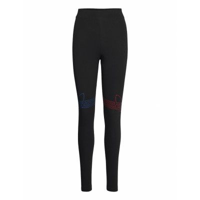 Adicolor Tricolor Tights W Leggings Svart Adidas Originals