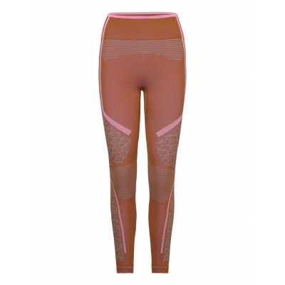 Adidas By Stella Mccartney Truestrength Seamless Yoga Leggings Sport Running-training Tights Seamless Tights Brown Adidas By Stella McCartney