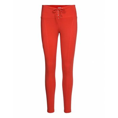 Agatha Leggings 4/4 Sport Running-training Tights Red Guess Activewear