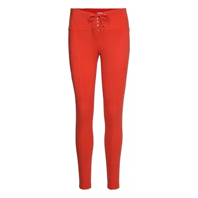 Agatha Leggings 4/4 Sport Running-training Tights Red Guess Activewear
