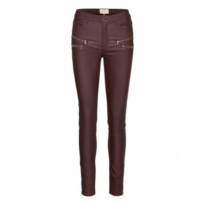 Aida-Pa-7/8-Cooper Trousers Leather Leggings/Byxor Röd FREE/QUENT
