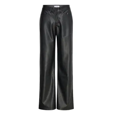 Ahlvar Gallery Aina Pu Leather Trousers Svart