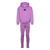 Air Ft Po Legging Set *Villkorat Erbjudande Sets Sweatsuits Lila Nike