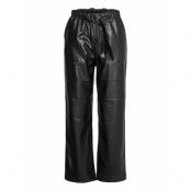 Alba 7/8 Pant Trousers Leather Leggings/Byxor Svart Soft Rebels