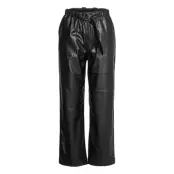 Alba 7/8 Pant Trousers Leather Leggings/Byxor Svart Soft Rebels