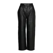 Aliahgz Culotte Leather Leggings/Byxor Svart Gestuz