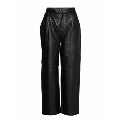 Aliahgz Culotte Leather Leggings/Byxor Svart Gestuz