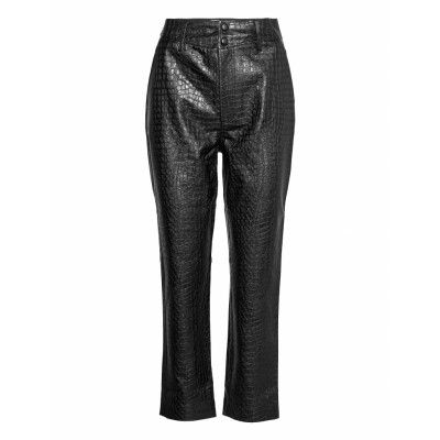 Alivia Trousers Trousers Leather Leggings/Byxor Svart Twist & Tango
