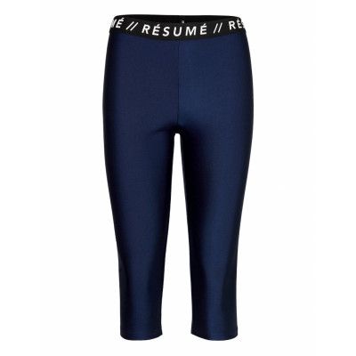 Allyson Tights Leggings Blå Résumé