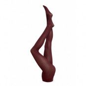Alma Rib Lingerie Pantyhose & Leggings Burgundy Swedish Stockings