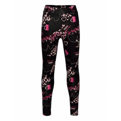 Alpha Aop Leggings G Leggings Svart PUMA