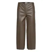 Anais Trousers Leather Leggings/Byxor Grön Wera