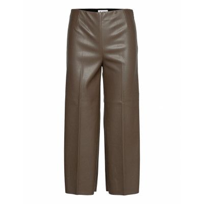 Anais Trousers Leather Leggings/Byxor Grön Wera