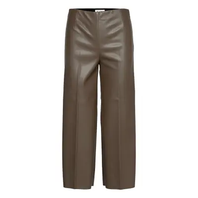 Anais Trousers Leather Leggings/Byxor Grön Wera