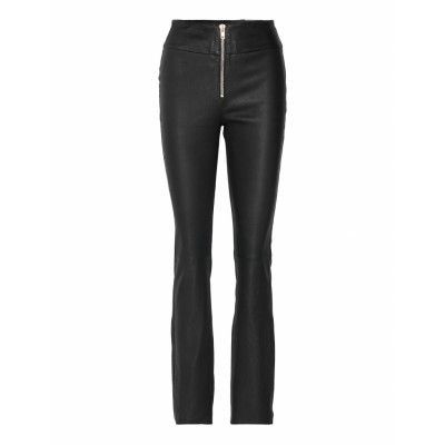 Notes Du Nord Anna Leather Pants Svart