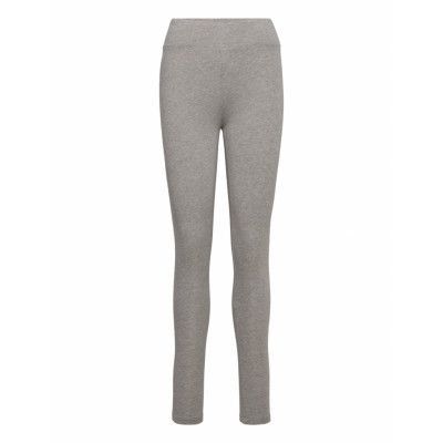 Anni Soft Leggings Gots Bottoms Leggings Grå Basic Apparel