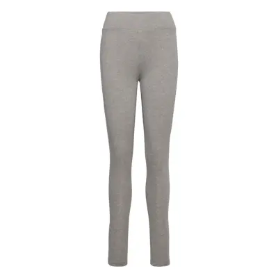 Anni Soft Leggings Gots Bottoms Leggings Grå Basic Apparel
