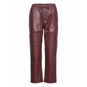 Apple Trousers Leather Leggings/Byxor Röd Mango