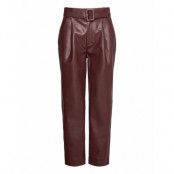 Aria Trousers Trousers Leather Leggings/Byxor Brun Twist & Tango