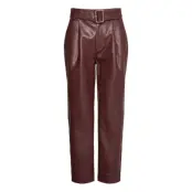 Aria Trousers Trousers Leather Leggings/Byxor Brun Twist & Tango