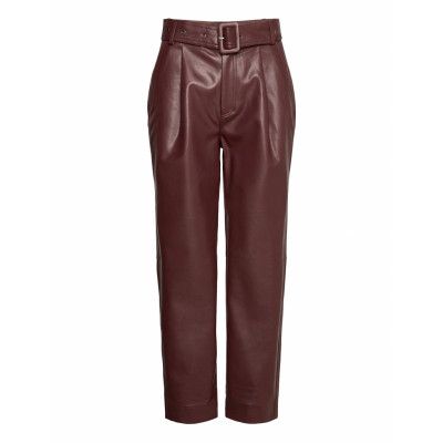 Aria Trousers Trousers Leather Leggings/Byxor Brun Twist & Tango