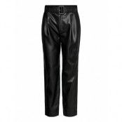Aria Trousers Trousers Leather Leggings/Byxor Svart Twist & Tango