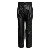 Aria Trousers Trousers Leather Leggings/Byxor Svart Twist & Tango