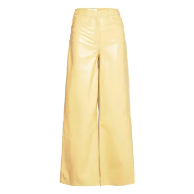 Ariane Trousers Bottoms Trousers Leather Leggings-Byxor Gul REMAIN Birger Christensen