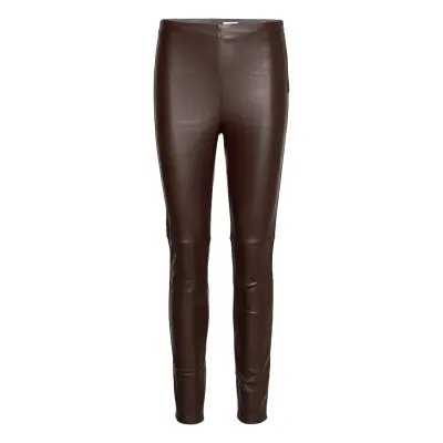 Arleen Trousers Leather Leggings/Byxor Brun Twist & Tango