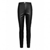 Arleen Trousers Bottoms Trousers Leather Leggings-Byxor Svart Twist & Tango