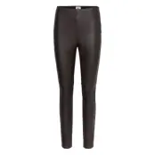 Arleen Trousers Bottoms Trousers Leather Leggings-Byxor Svart Twist & Tango